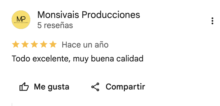 Reseña de cliente 1